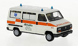 101-34910 - H0 - Fiat Ducato Bus 1982, Ambulanza Alitalia